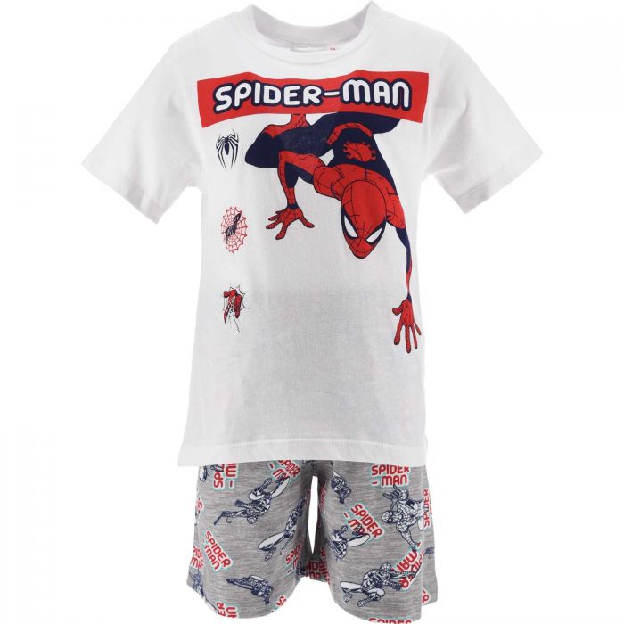 Pijamale baieti Spider-Man SunCity EV2019 BBJEV2019_Alb_8 ani (128 cm)