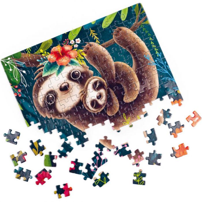 Puzzle Cute sloth, 23x30 cm, 120 piese De.tail DT100-06 BBJDT100-06_Initiala
