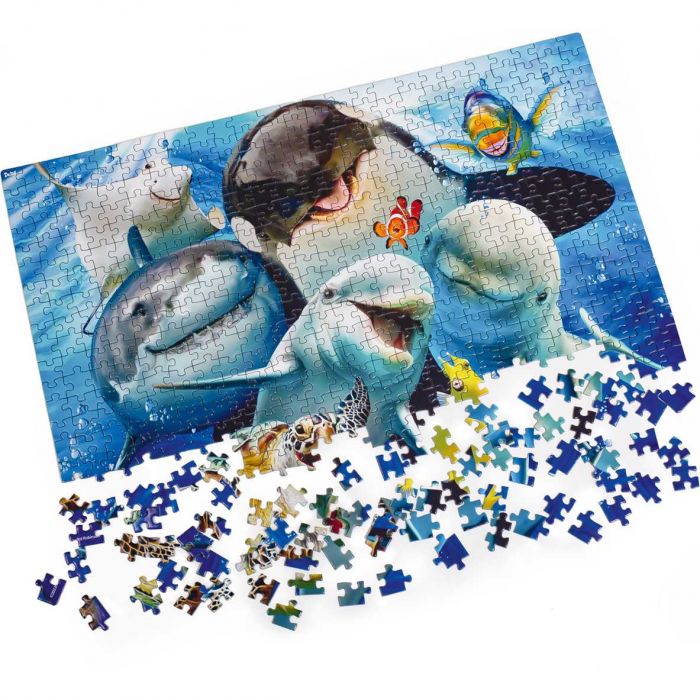Puzzle Ocean Selfie, 32x47 cm, 500 piese De.tail DT500-04 BBJDT500-04_Initiala