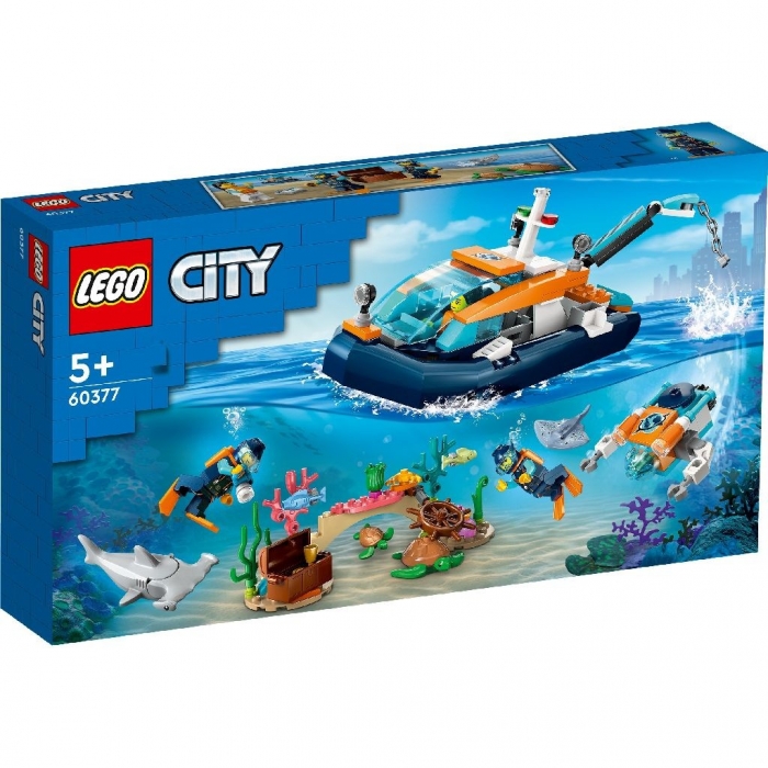 LEGO CITY BARCA PENTRU SCUFUNDARI DE EXPLORARE 60377 VIVLEGO60377
