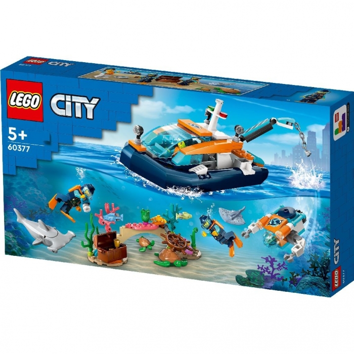 LEGO CITY BARCA PENTRU SCUFUNDARI DE EXPLORARE 60377 VIVLEGO60377