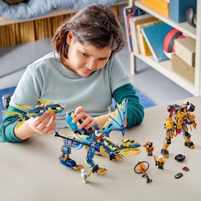 LEGO NINJAGO DRAGONUL STIHIE VS ROBOTUL IMPARATESEI 71796 VIVLEGO71796