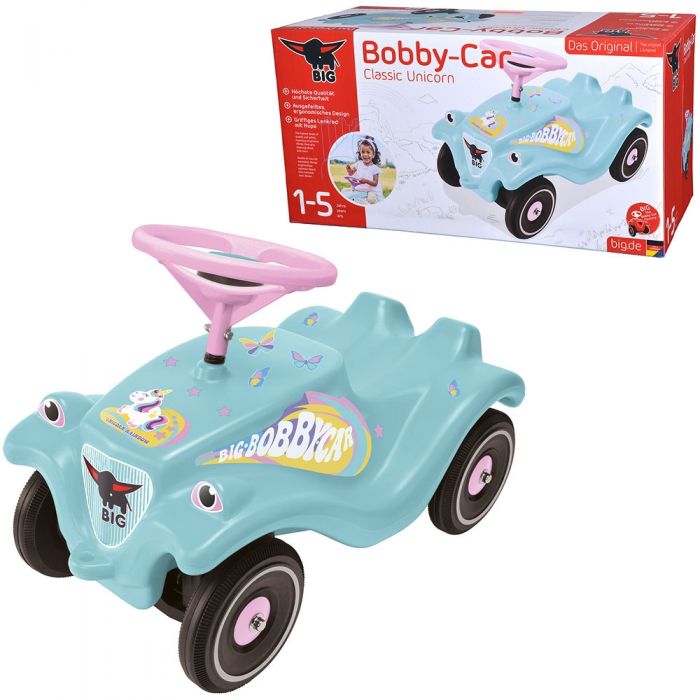 Masinuta de impins Big Bobby Car Classic Unicorn HUBS800056138