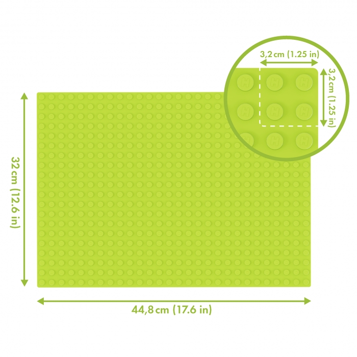 Placa de baza 28x20 Hubelino (verde deschis) TSG420312