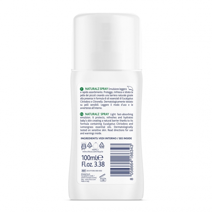 Spray protectie naturala Chicco NaturalZ, 100 ml, 2 luni+ CHC11596-9
