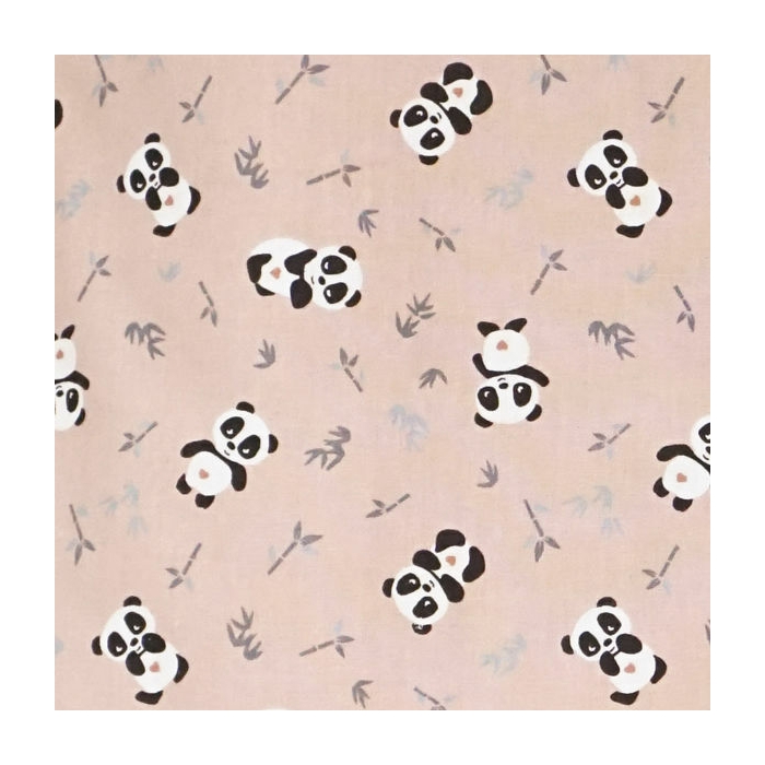 Sac de dormit copii, Panda World, din bumbac, 110 cm, 0.5 tog - Vara KDEV11005PANDA
