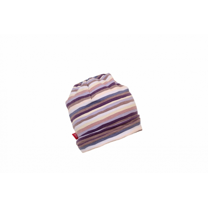Caciula Violet Stripes, cu bordura, in strat dublu, 41-45 cm KDECDB618VSTR