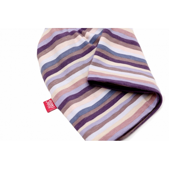 Caciula Violet Stripes, in strat dublu, 35-39 cm KDECD36VSTR