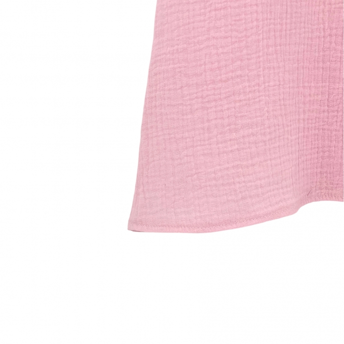 Rochie de vara cu snur pentru fetite, din muselina, Magic Pink, 2-3 ani KDERM23MPINK
