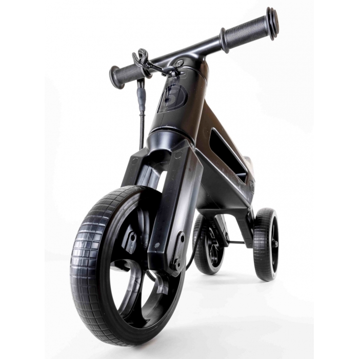 Bicicleta fara pedale Funny Wheels Rider SuperSport 2 in 1 All-Black Limited FW-516354