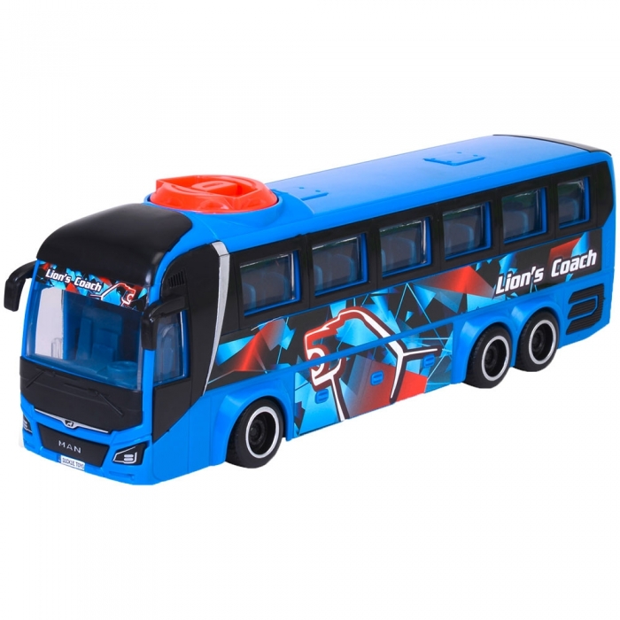 Autobuz Dickie Toys MAN Lion's Coach 26,5 cm albastru HUBS203744017