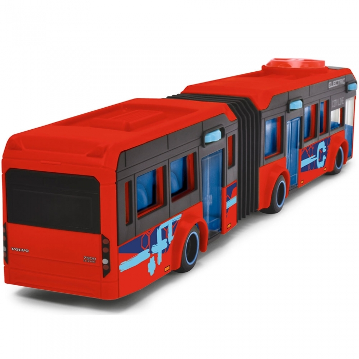 Autobuz Dickie Toys Volvo City Bus 40 cm rosu HUBS203747015