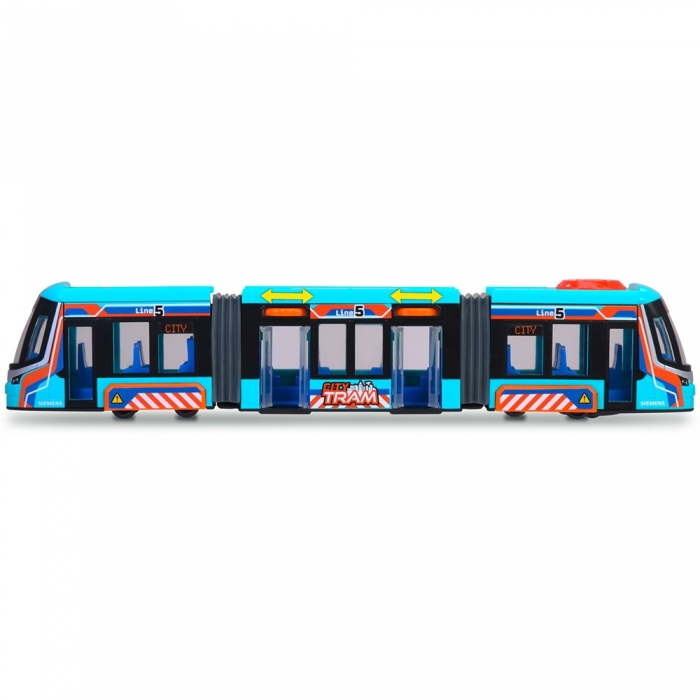 Tramvai Dickie Toys Siemens City Tram 41,5 cm albastru HUBS203747016