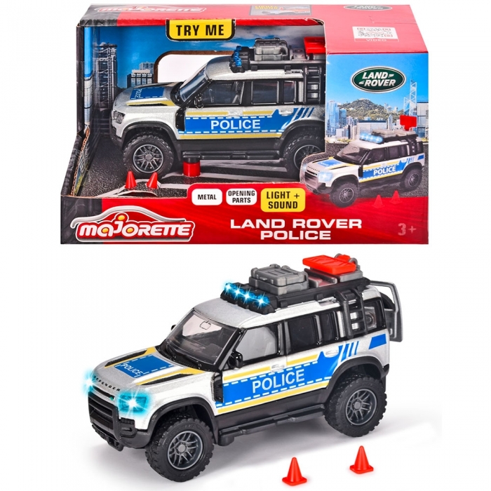 Masina de politie Majorette Land Rover cu lumini si sunete HUBS213712000038