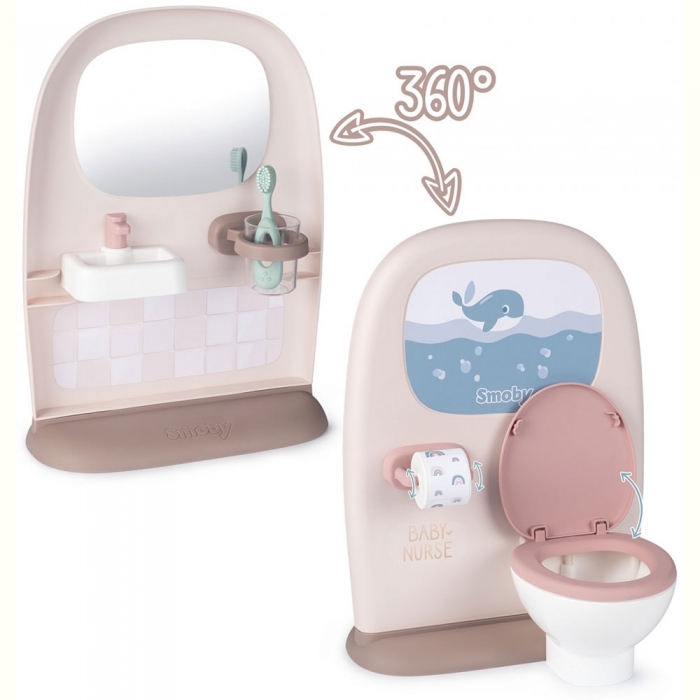 Jucarie Smoby Baby Nurse toaleta crem cu accesorii HUBS7600220380