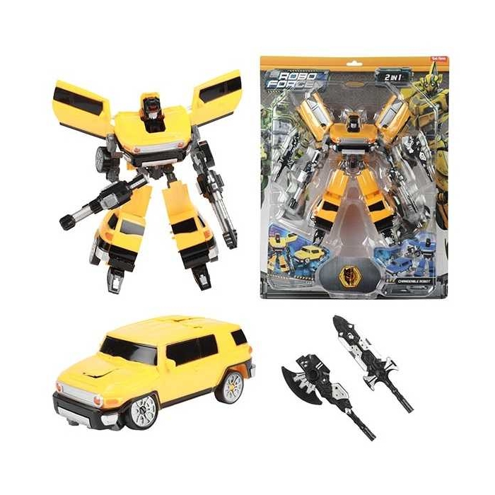 Robot Transformabil in Masina SUV Roboforces 20 cm Toi-Toys TT30087Z BBJTT30087Z_Galben