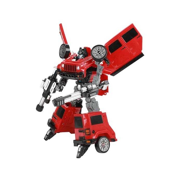 Robot Transformabil in Masina SUV Roboforces 20 cm Toi-Toys TT30087Z BBJTT30087Z_Rosu