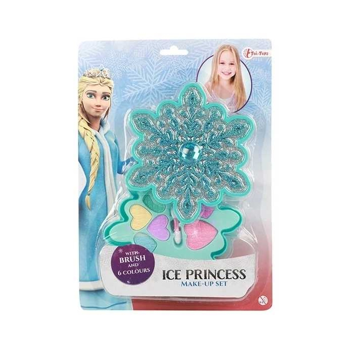 Set Machiaj Copii Ice Princess in Cutie in Forma de Fulg de Zapada Toi-Toys TT45080A BBJTT45080A_Albastru