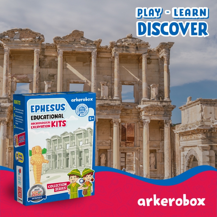 Arkerobox - Set arheologic educational si puzzle 3D, Efes - Biblioteca Celsus JEMARK2292