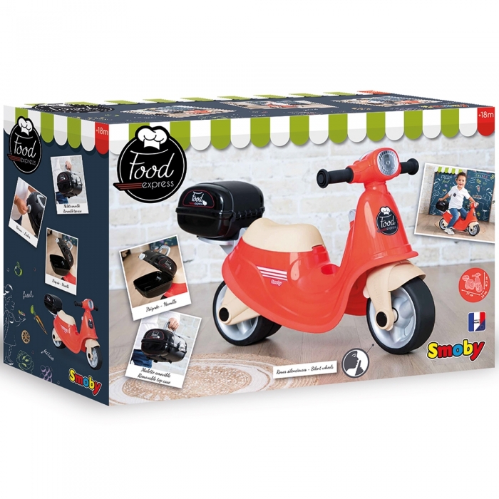 Scuter Smoby Scooter Ride-On Food Express rosu HUBS7600721007