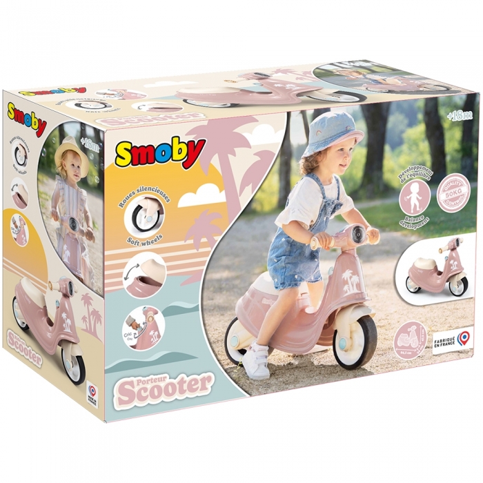 Scuter Smoby Scooter Ride-On roz HUBS7600721008