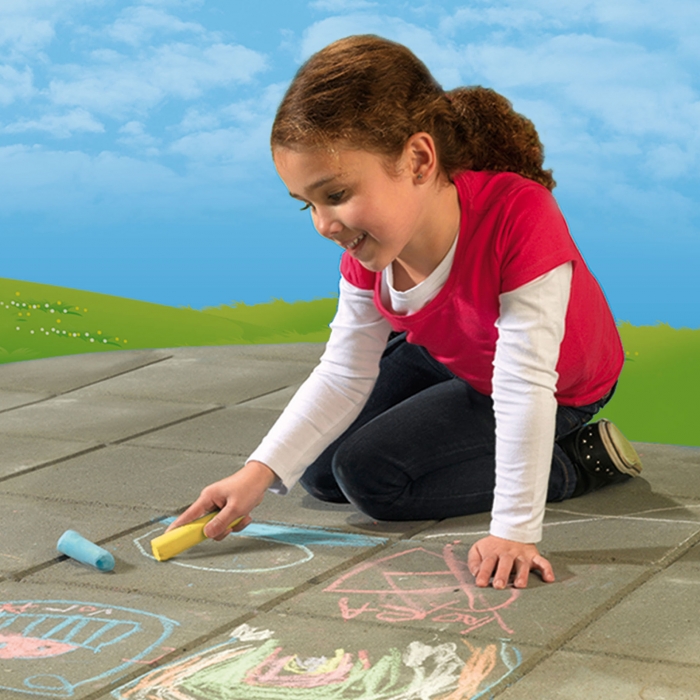 Galeata cu creta colorata pentru copii (22 buc) TSG32500