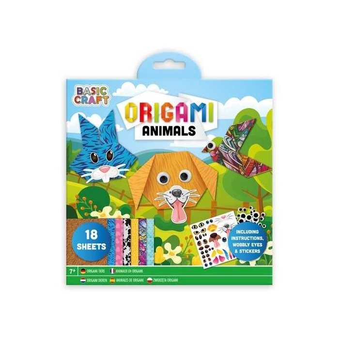 Kit Origami 18 foi cu stickere Moxy GR100096 BBJGR100096_Animale