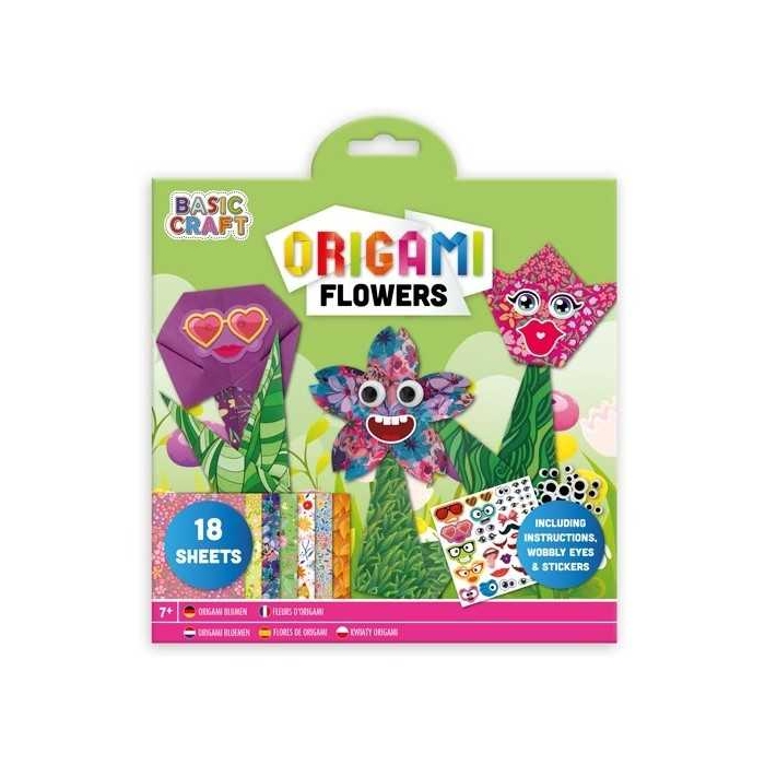 Kit Origami 18 foi cu stickere Moxy GR100096 BBJGR100096_Flori
