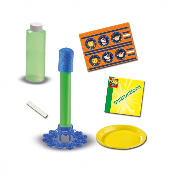 Set baloane de sapun pentru copii - Racheta cu multe inele TSG32514