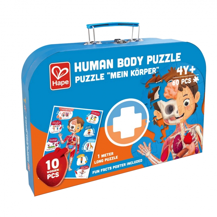 Puzzle pentru copii - Corpul Uman (61 piese)