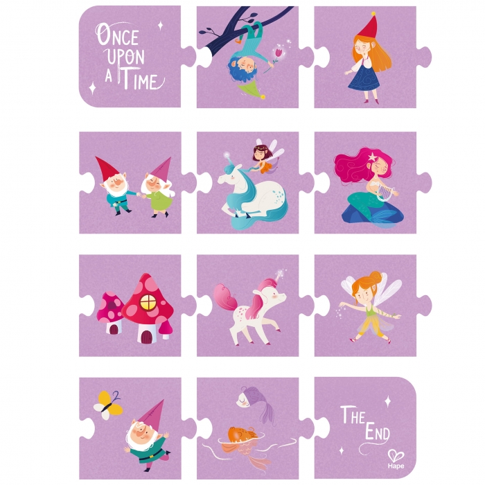 Puzzle pentru copii Zane (4 in 1) si joc storytelling