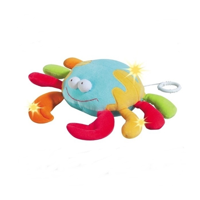 Jucarie muzicala Crab - Brevi Soft Toys BEE5309