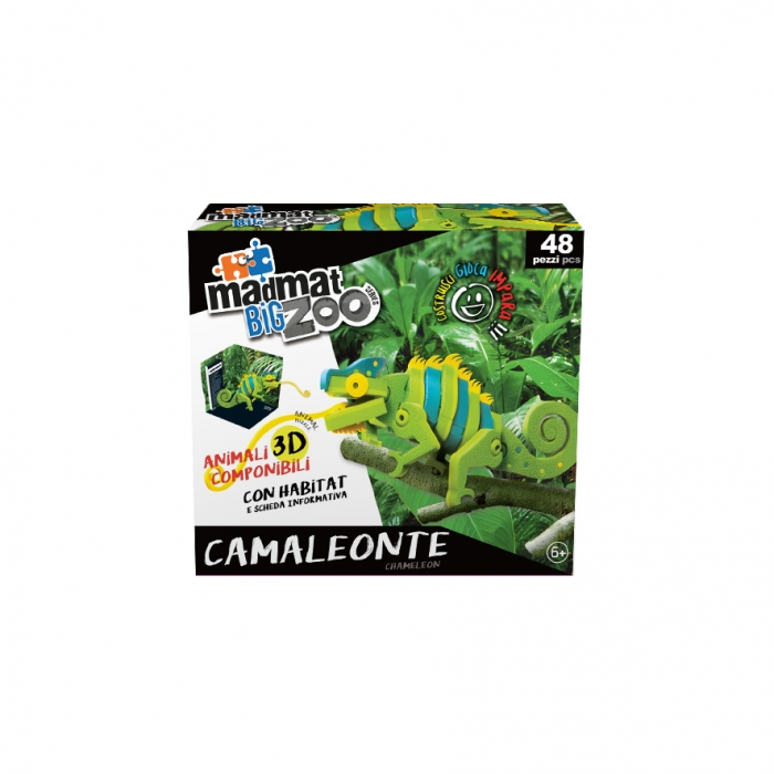 Madmat Zoo Puzzle 3D Cameleon Mare - Mandelli BEE5703