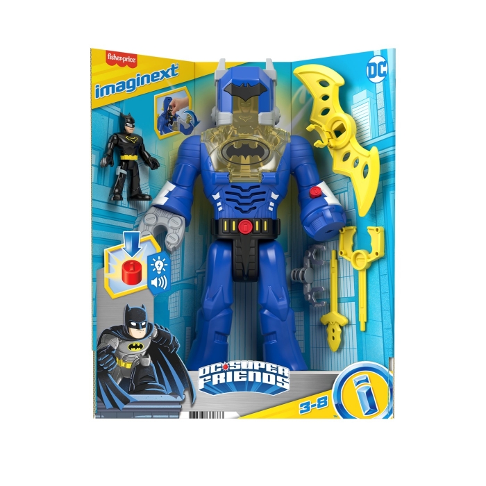 FISHER PRICE IMAGINEXT DC SUPER FRIENDS ROBOT BATMAN 30CM VIVMTHMK87_HGX98