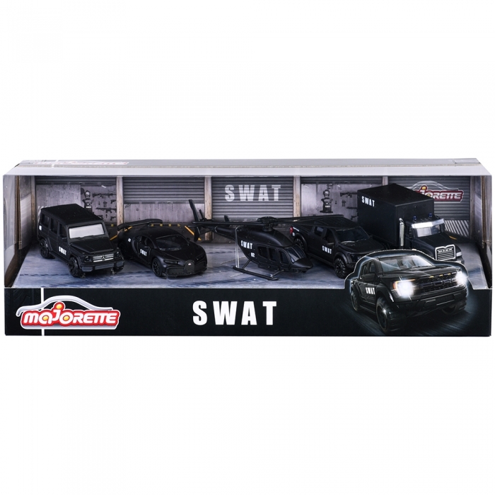 Set Majorette SWAT cu 5 vehicule HUBS212053167SME