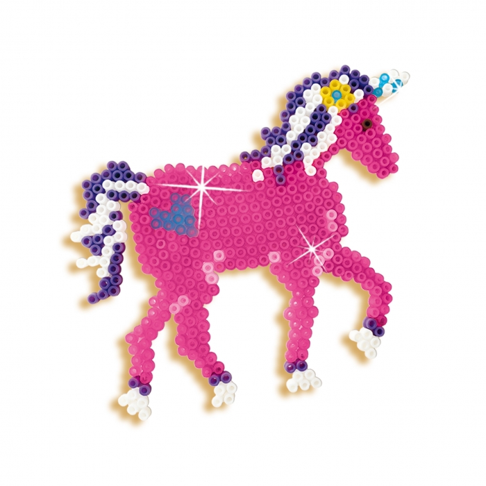 Set creativ copii Beedz - Margele de calcat cu unicorni si printese