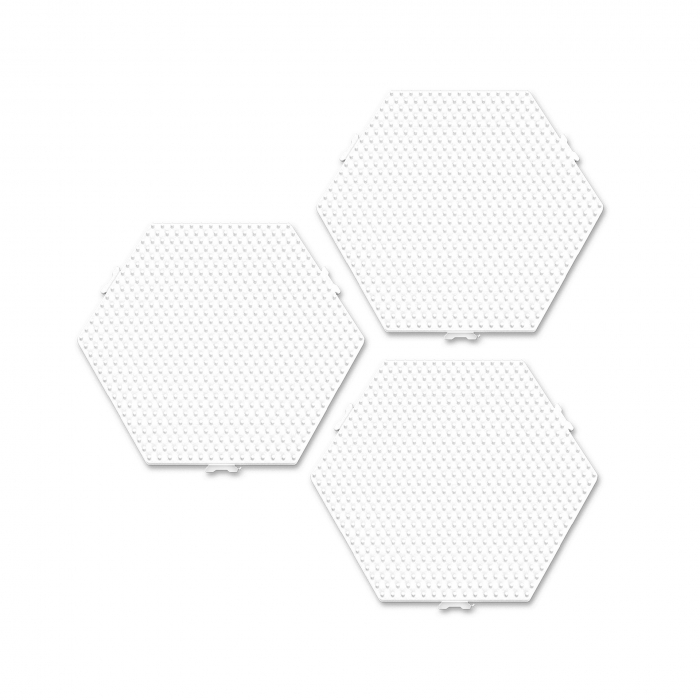 Set placi pentru margelele de calcat Beedz - 3 bucati hexagon