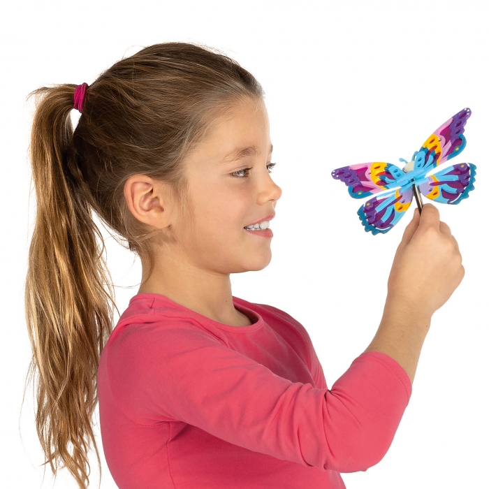 Set de creatie pentru copii cu decoratie fluturi din lemn