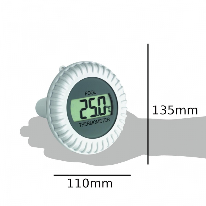 Transmitator wireless pentru temperatura si umiditate, cu senzor extern pentru temperatura apei din piscina, WEATHERHUB TFA 30.3310.02