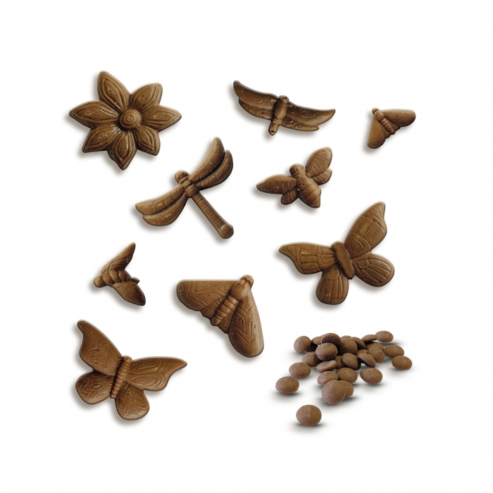 Set pentru copii de facut ciocolata cu forme de fluturi