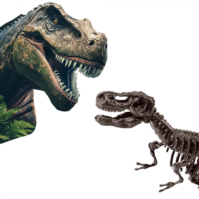 Set creativ Dino si excavarea scheletului 2 in 1 - T-rex