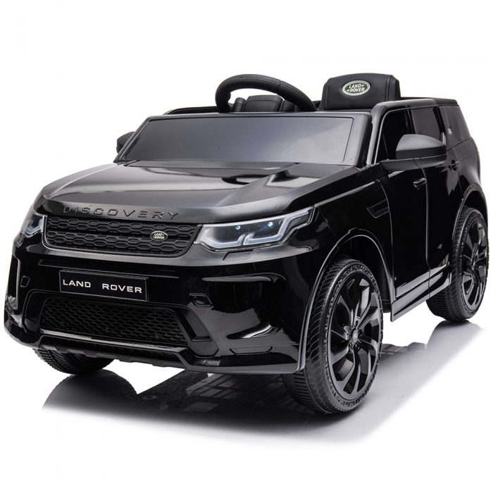 Masinuta electrica Chipolino SUV Land Rover Discovery cu scaun din piele si roti EVA black HUBELJLRD222BK